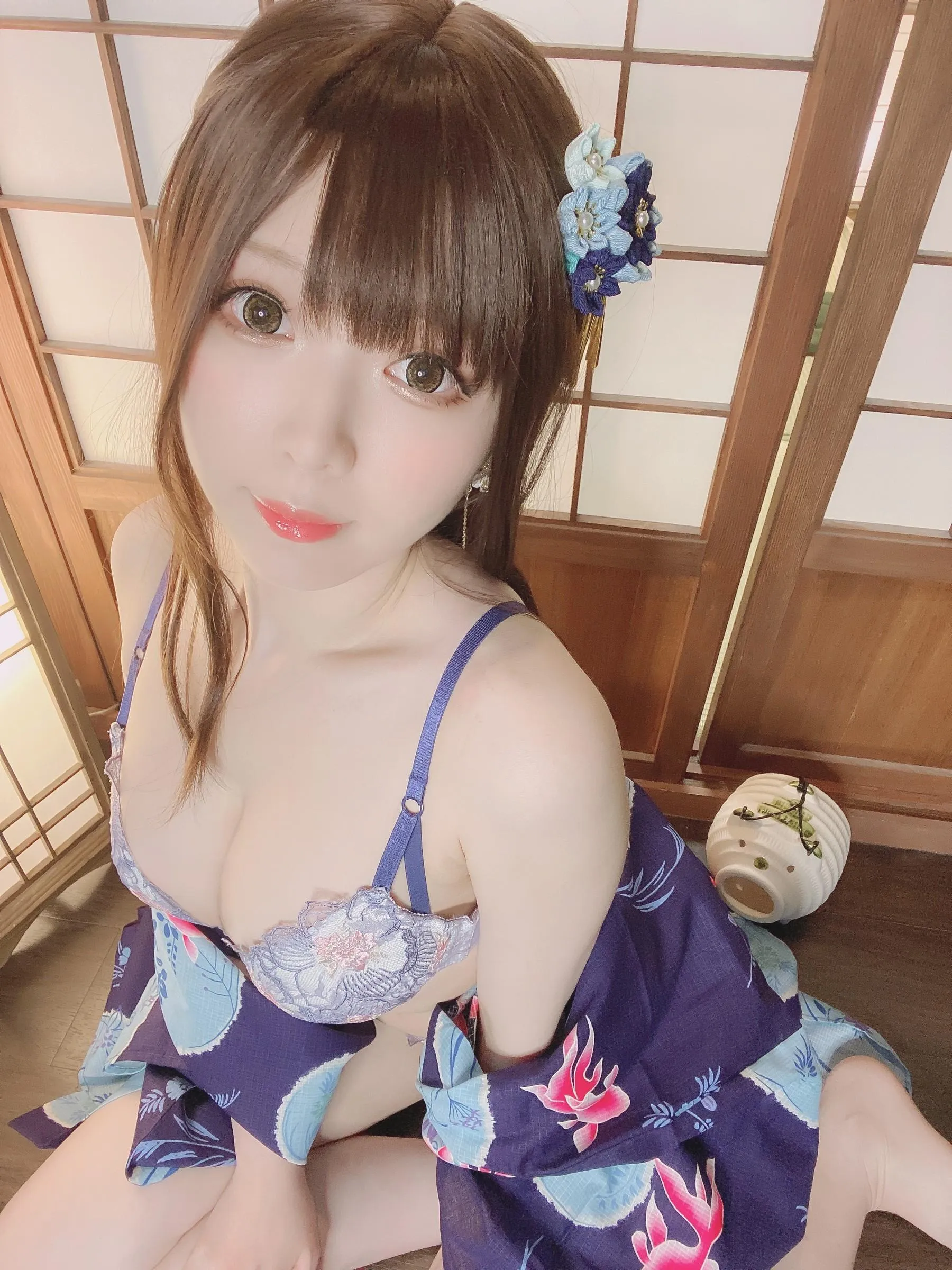 霜月shimo – NO.53 Fantia 2022年06月会员合集6期-2022-06-10 浴衣 [23P]插图8